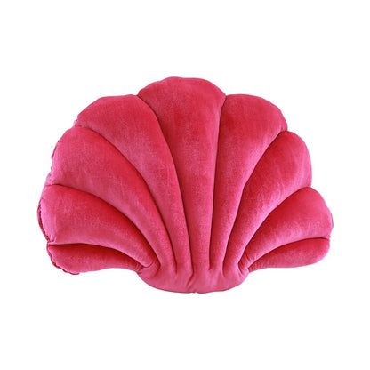 Mermaidcore bedroom decor essential: Sea shell velvet throw pillow for a magical touch.