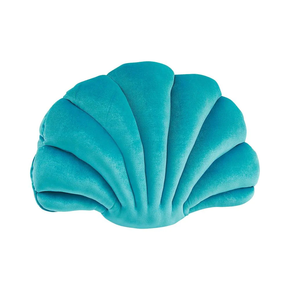 Sea shell velvet throw pillow, bringing coastal charm to your mermaidcore decor theme.