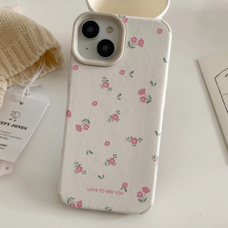 Girly Floral Aesthetic Phone Case for Soft Girl Vibes