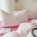 Floral Rose Pillowcases in Pink Coquette Style