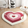 Kawaii-inspired heart rug for girls' room