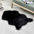 Cozy bear-shaped faux fur rug for living room