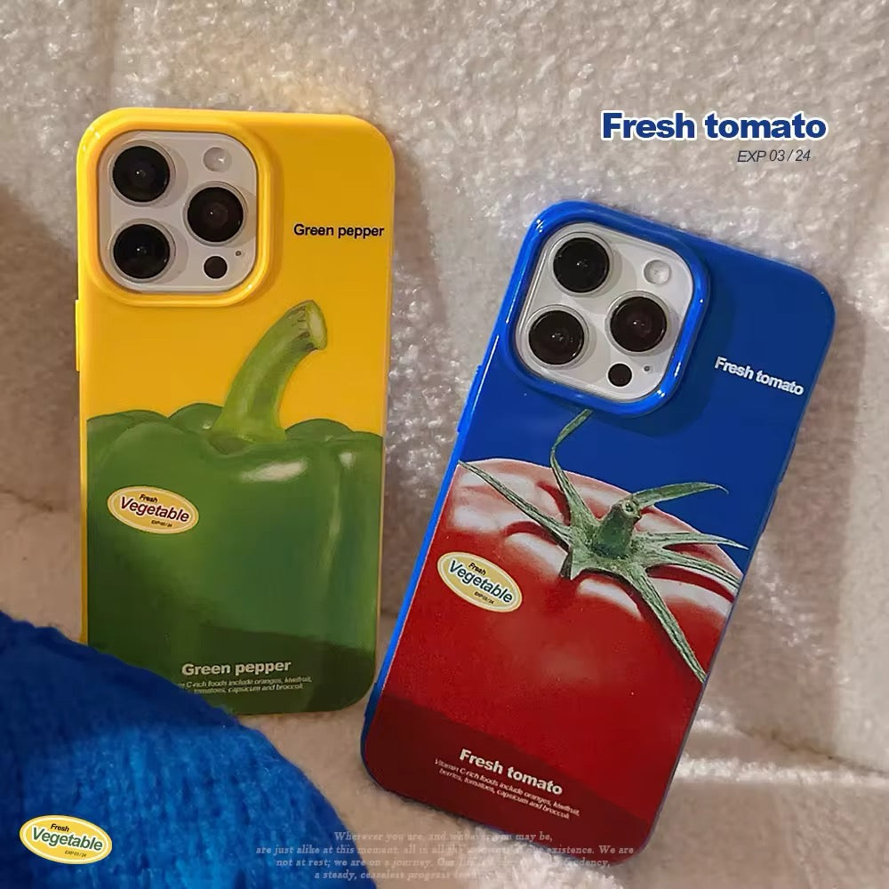 Funky tomato and vegetable iPhone case for garden lovers