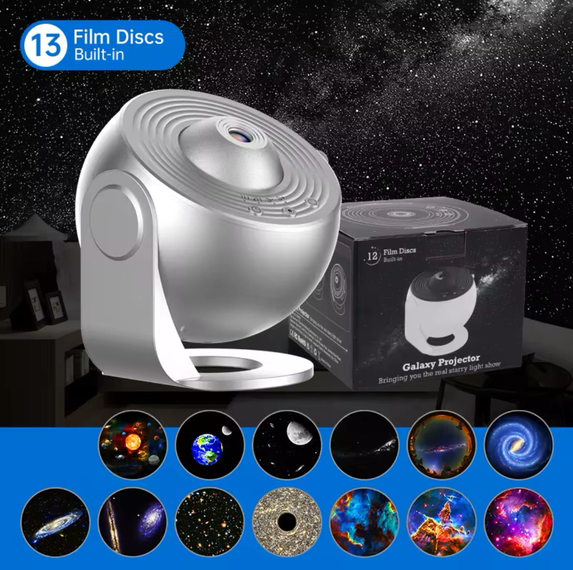 Immersive galaxy light projector for home use