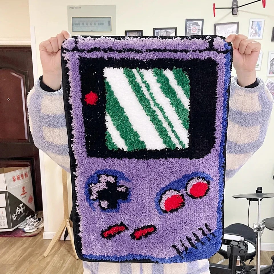 Retro Game Tufted Rug – Game Rug for Gamer Room Decor – The Feelz