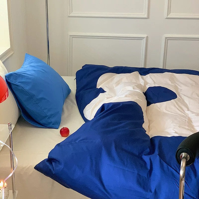 Breathable cotton bedding in aesthetic flower pattern