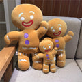 Cozy gingerbread man plush for festive decor