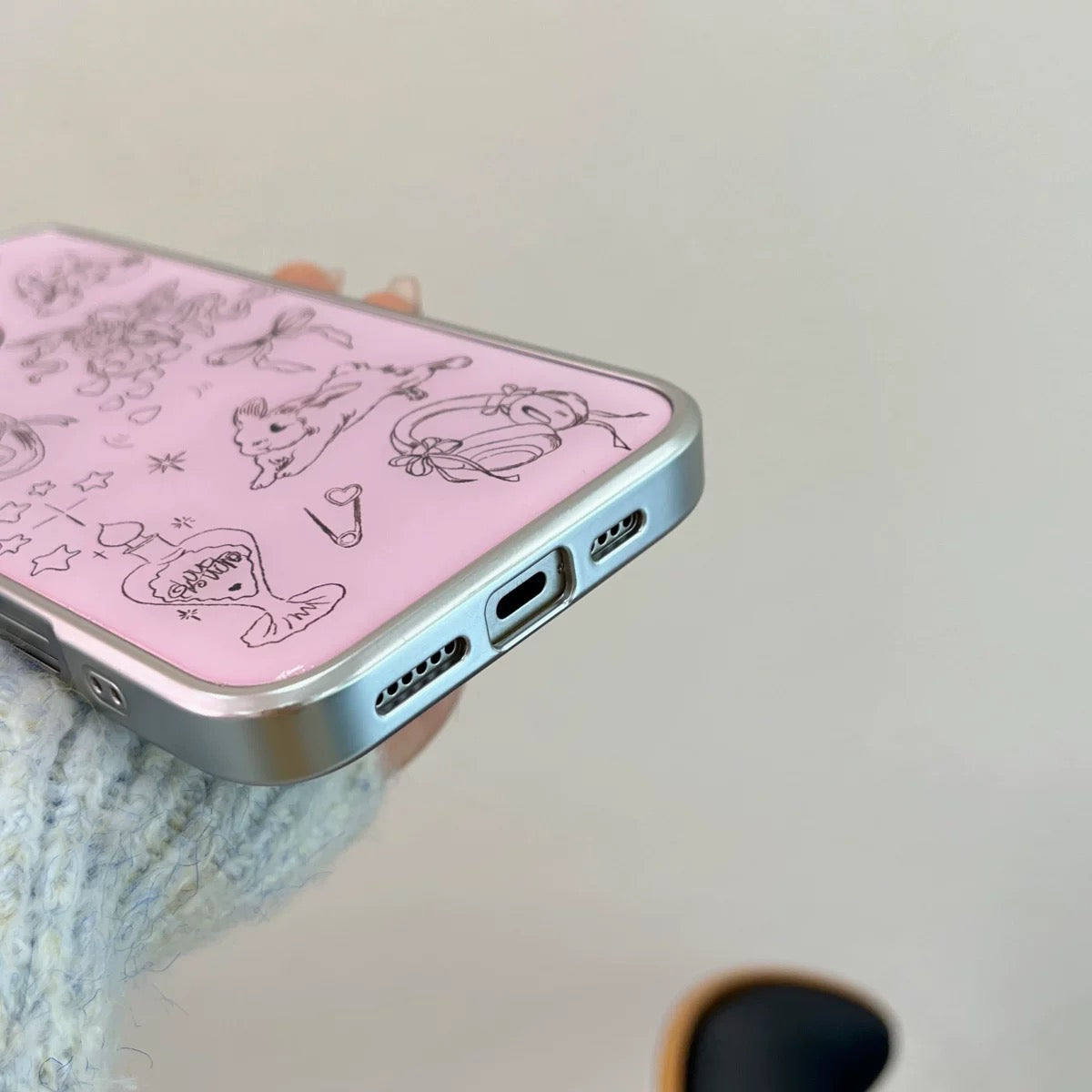 Pink Angel Bunny iPhone Case Pink Angel Bunny iPhone Case