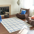 Bedroom plaid rug for cozy spaces and decor