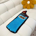 Blue Tufted Rug for Mens Room Aesthetic