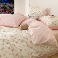 Cute pink floral design bedding for girly bedroom décor