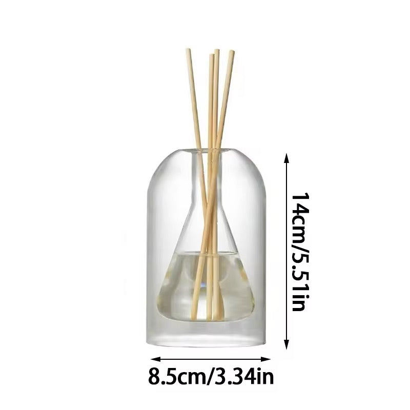 Essential oil diffuser in a glass bottle, ideal for home aromatherapy