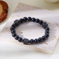 Good Luck & Protection Bracelet with Black Agate