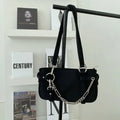 Trendy black underarm bag, perfect for e-girl fashion