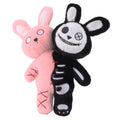 Spooky Halloween plush toy, skull rabbit with double heads