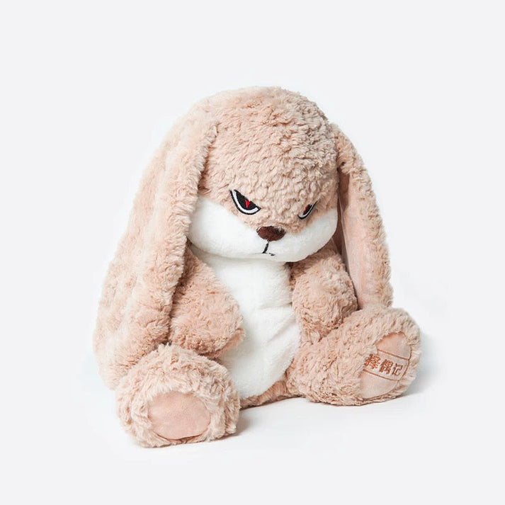 Angry Rabbit Plush Toy - Kawaii Long-Eared Bunny for Gifting & Decor