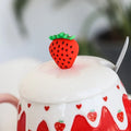 Strawberry ceramic mug for a cute kitchen look