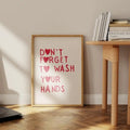 Funky red art print, perfect for preppy and modern spaces