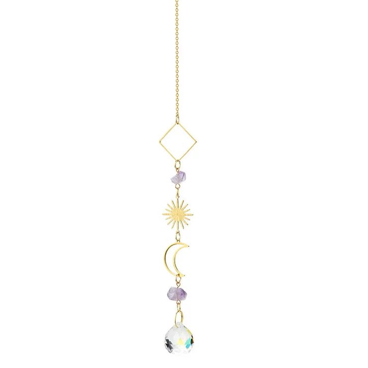 Bohemian home decor hanging prism suncatcher