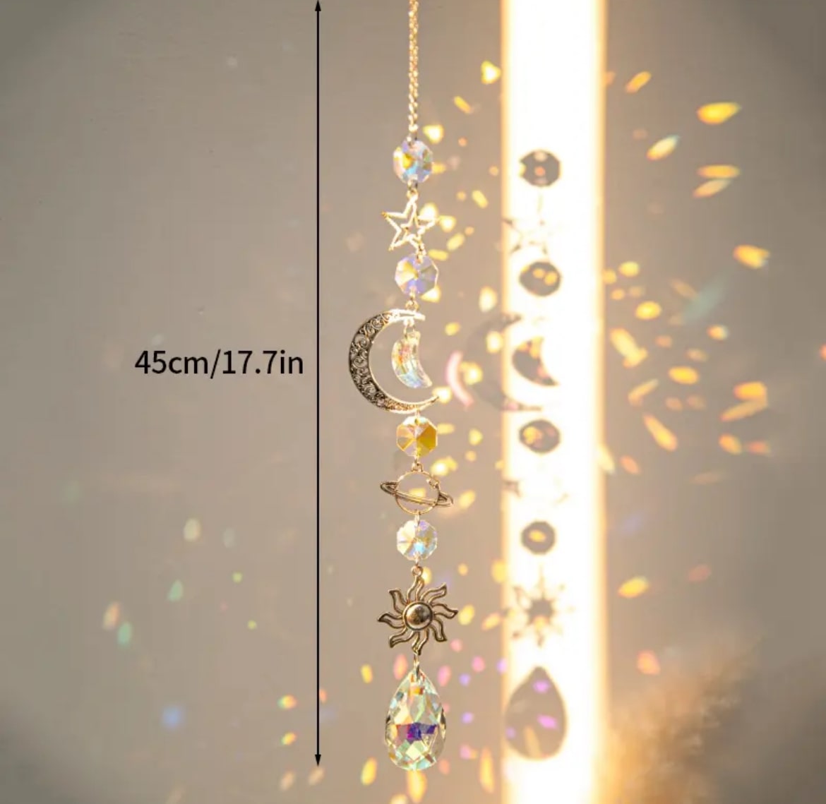 Hanging Gold Suncatcher – Dopamine Decor