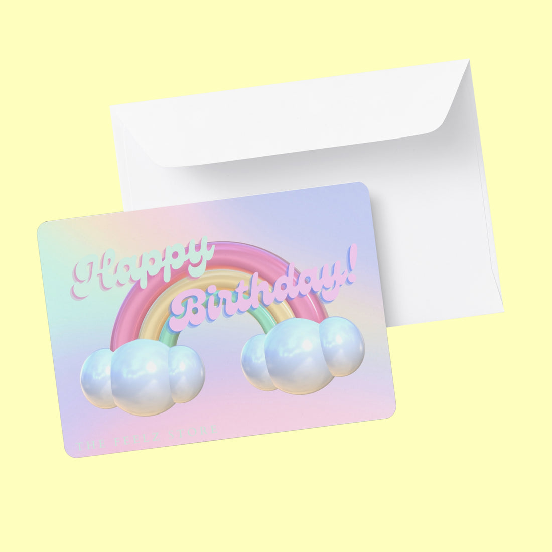 Happy birthday gift card from The Feelz Store