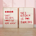 Heart red quote poster with positive handwritten typography