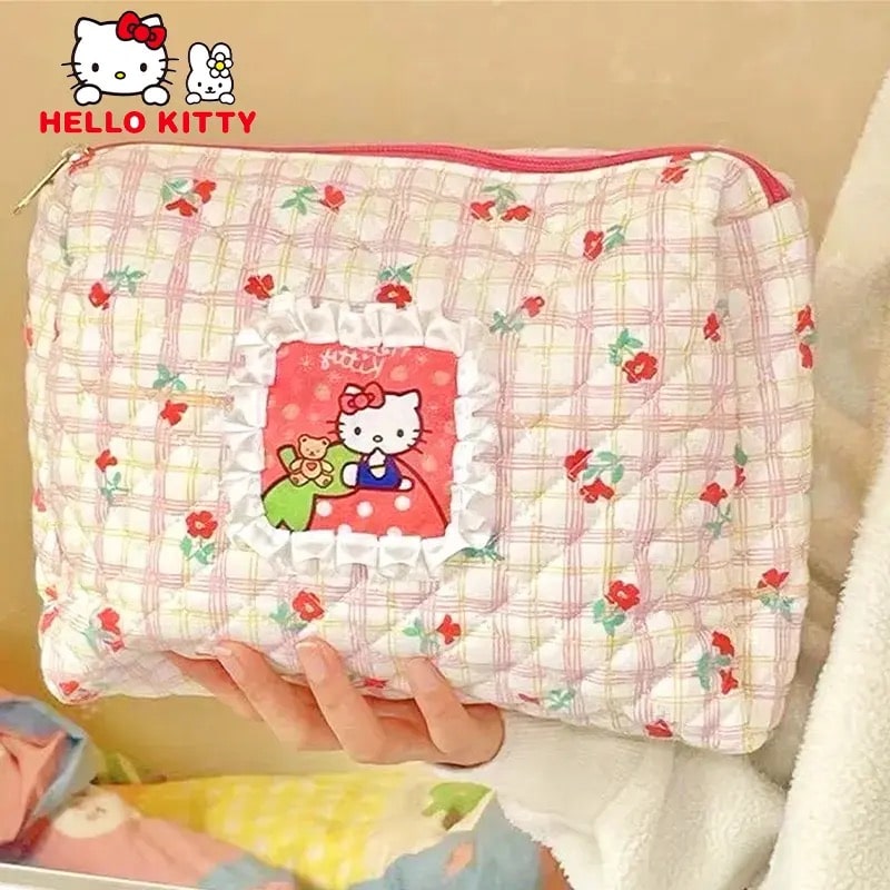 Hello Kitty kawaii box pouch with large capacity