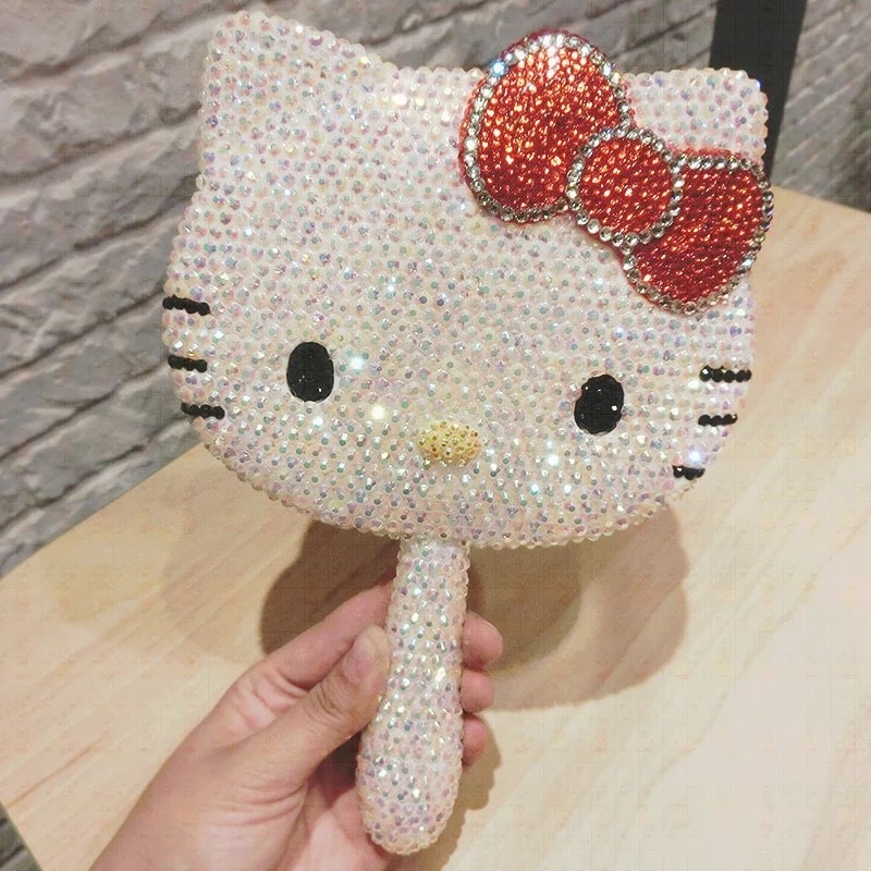 Hello Kitty bling mirror on white – ideal gift for Sanrio fans