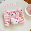 Luxury Hello Kitty iPad case with cute cartoon design