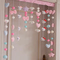 Glam style Hello Kitty door curtain with 9 strands