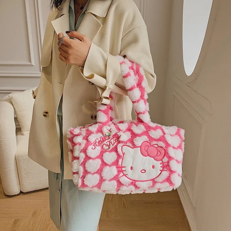 Trendy Cute Cartoon Tote Bag with Large Capacity Storage