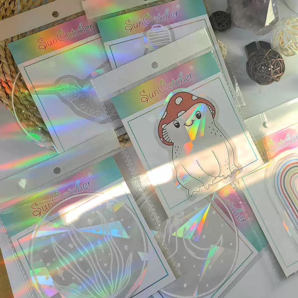 Self-adhesive mystical rainbow window cling sticker
