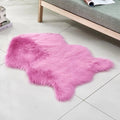 Luxury faux fur area rug for modern home accents