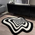 Hypno Blob tufting rug with unique shape for modern decor