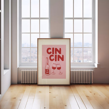 Cin Cin Wine Print Feelz