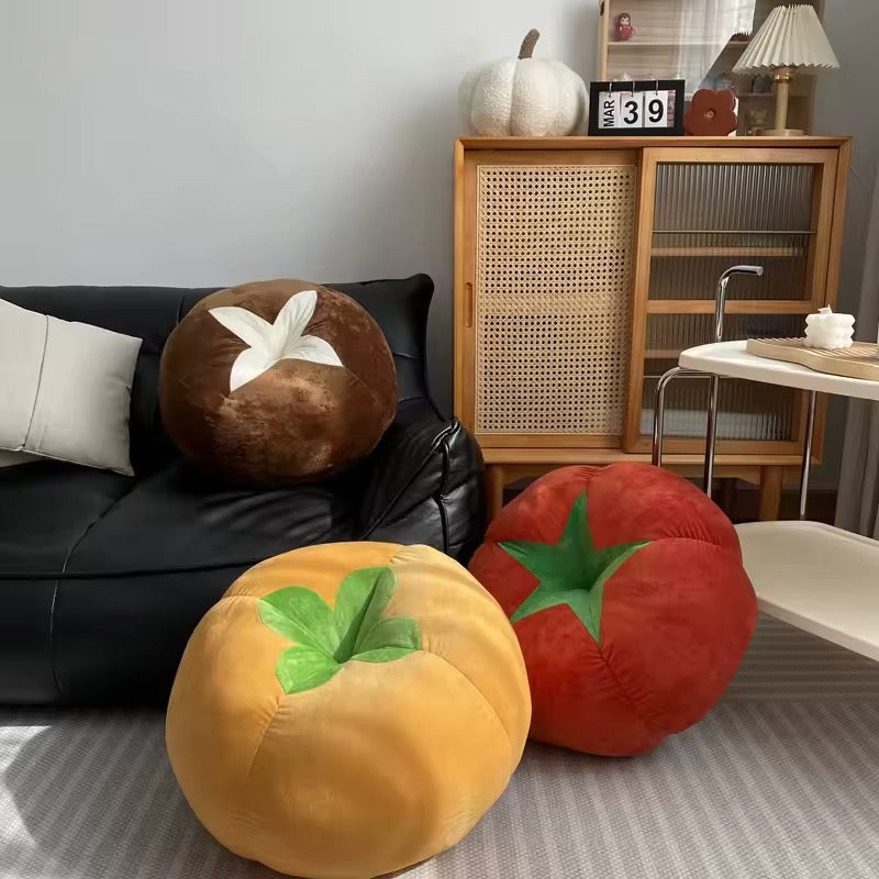 Squishy tomato seat cushion for kids or teens