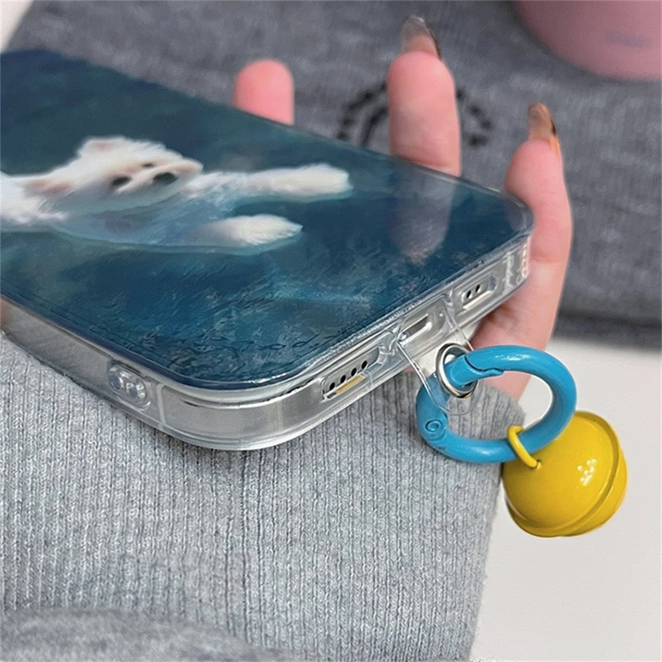 Adorable puppy design iPhone case for pet moms, stylish and durable