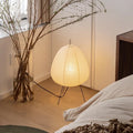 Japanese tripod floor lamp for living room with soft LED lighting