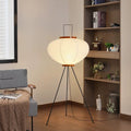 Japanese Wabi-Sabi rice paper floor lamp for home decor