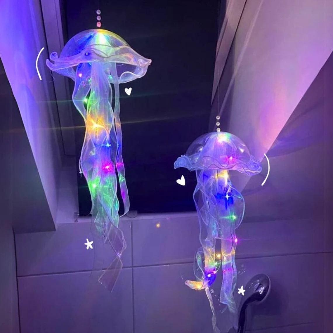 LED Jellyfish Lamp | Night Light for Ocean & Mermaid Decor – The Feelz