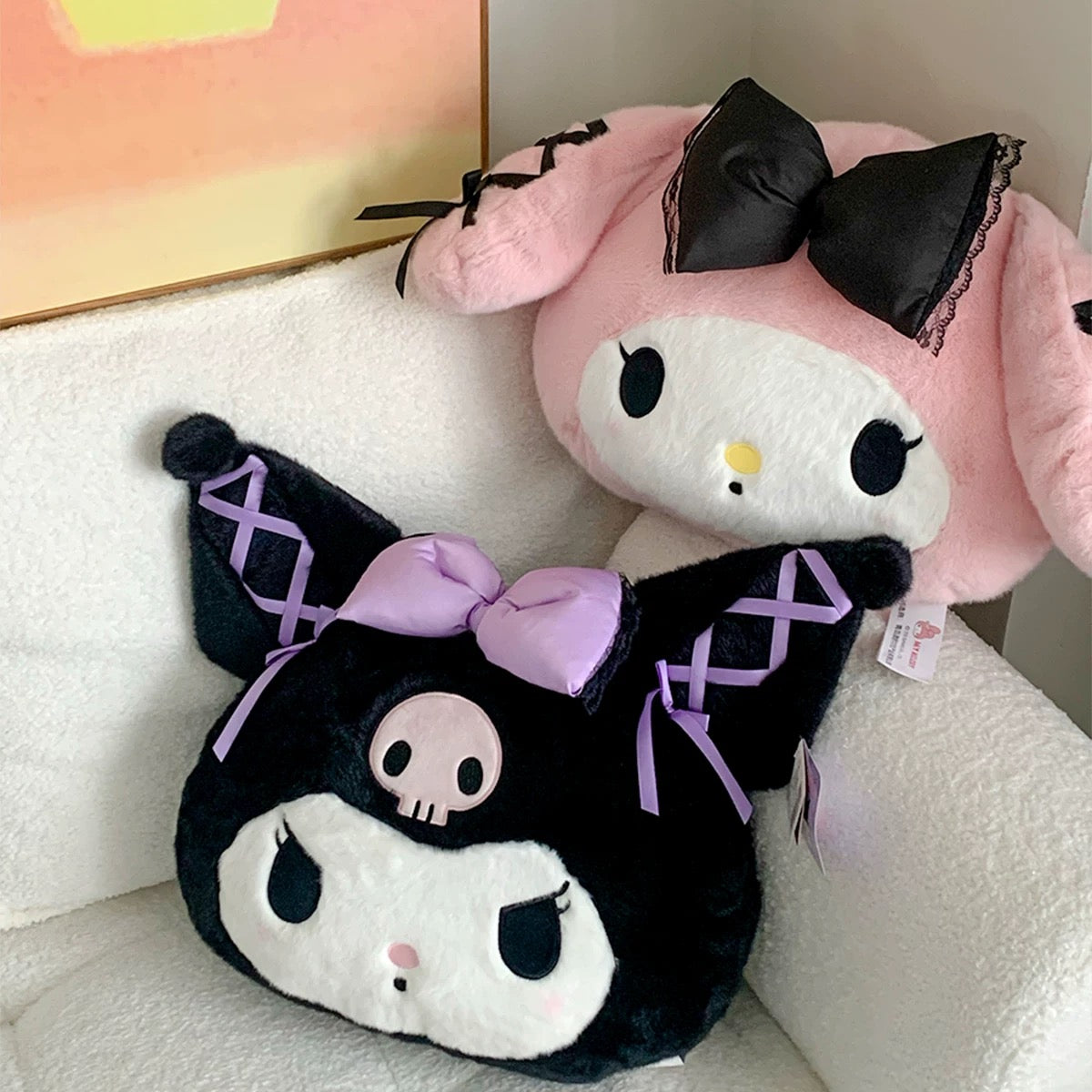 Kawaii plush pillow for girls' room with My Melody design