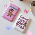 Cute Cartoon Bear Wallet MagSafe Holder for iPhone