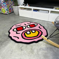 Handmade kawaii Cherry Bomb rug with unique design