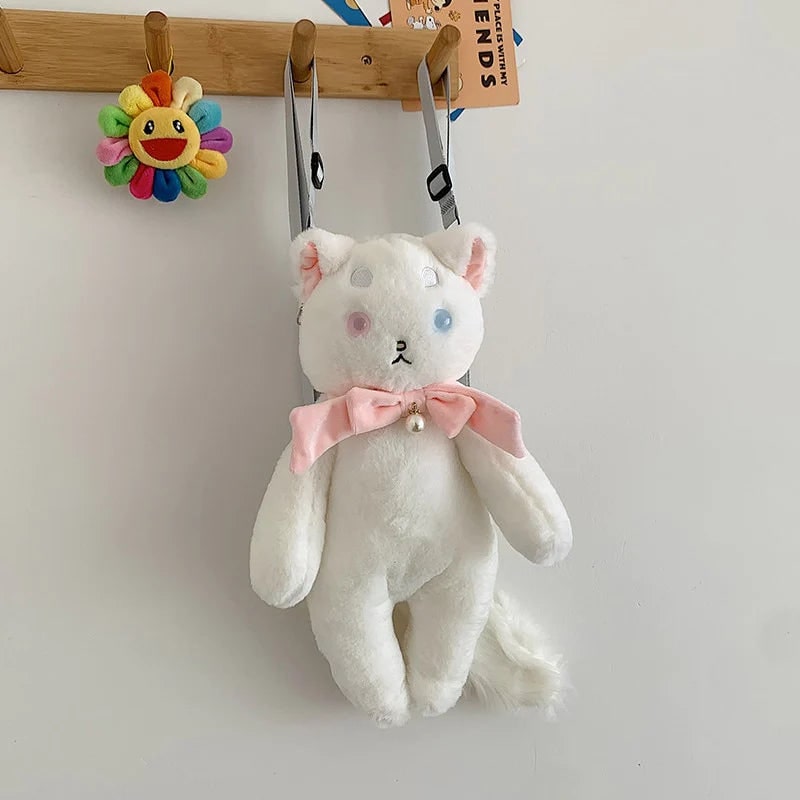 Kawaii Cat Backpack – Adorable Plush Bag for Cat Lovers – The Feelz Kawaii Cat Backpack – Adorable Plush Bag for Cat Lovers – The Feelz