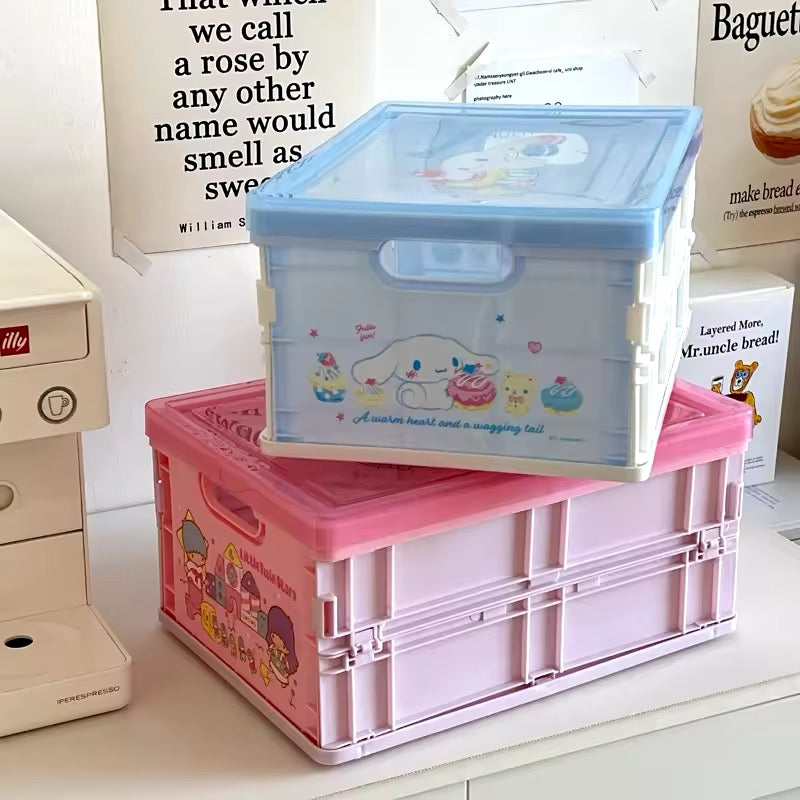 Kawaii desk organizer featuring Hello Kitty and friends