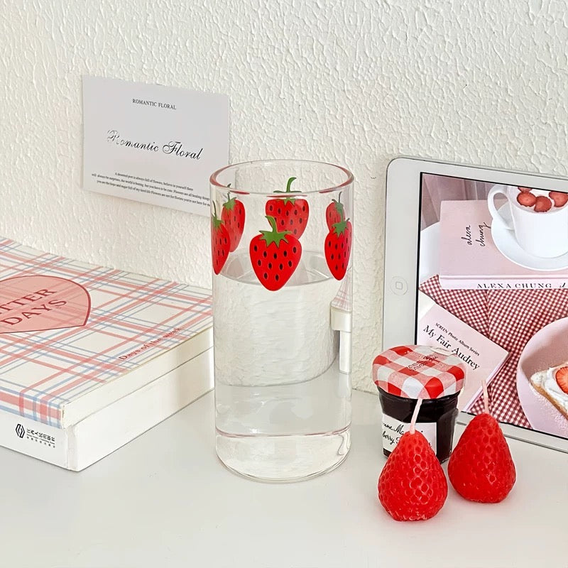 Kawaii iced coffee cup on a table