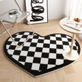 Cozy non-slip heart-shaped carpet for home