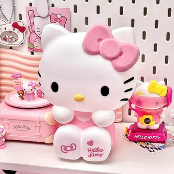 Kawaii Hello Kitty bedside lamp with 3-color ambiance