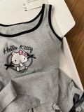 Hello Kitty women’s pajama set with stylish and comfy shorts