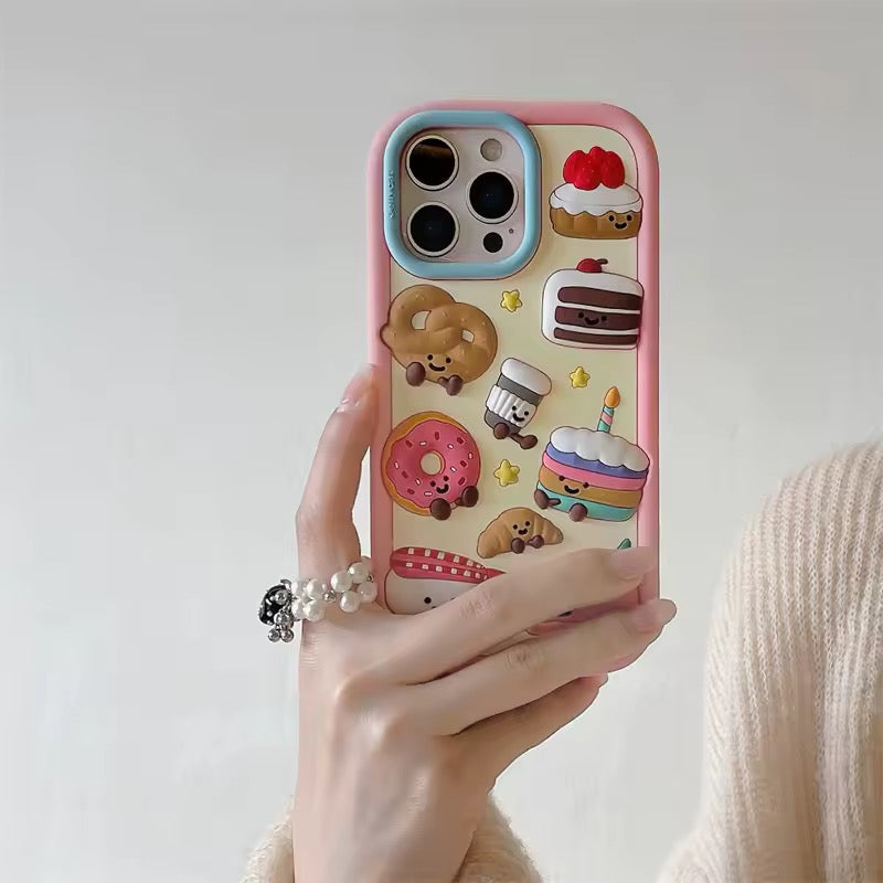 The Feelz kawaii pink 3D dessert phone case for Gen Z girls